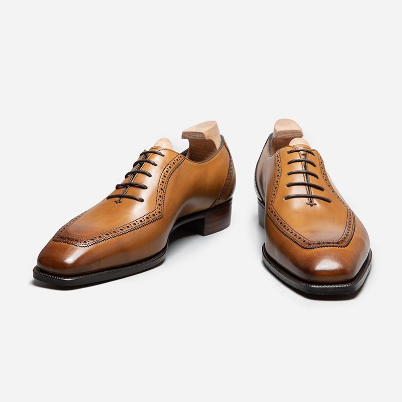 Handmade Men's Leather Shoes Business Formal Oxford Shoes