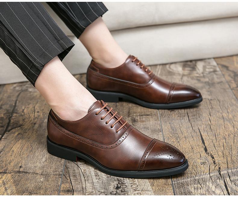 New Pointed Toe Casual Leather Shoes