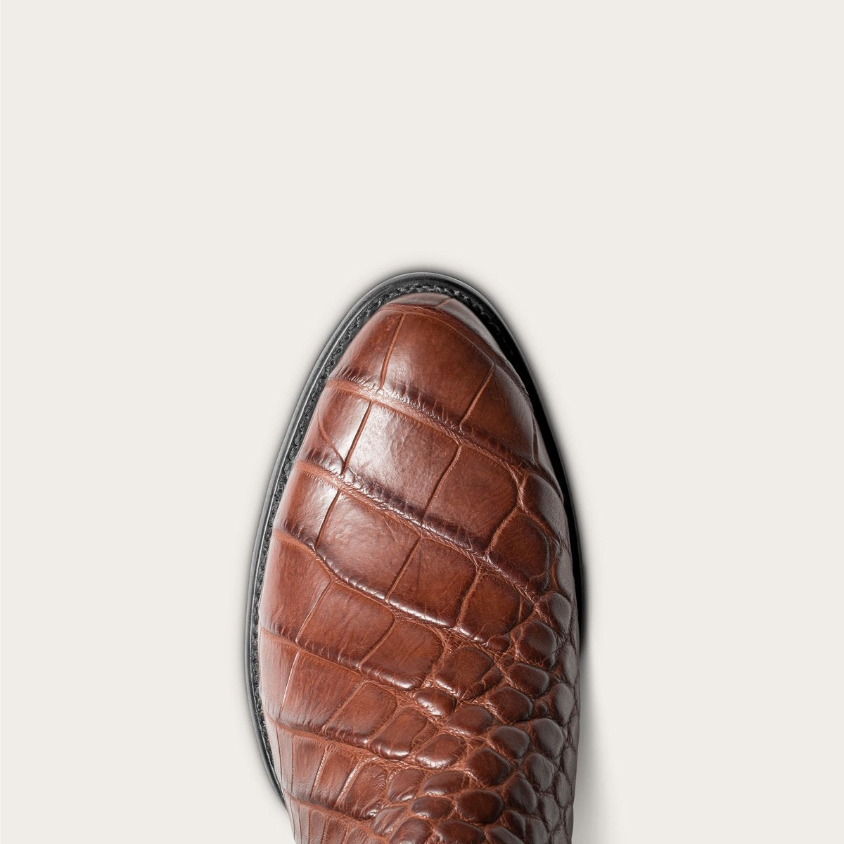 Vintage Men's Long Boots Crocodile Pattern Western Boots