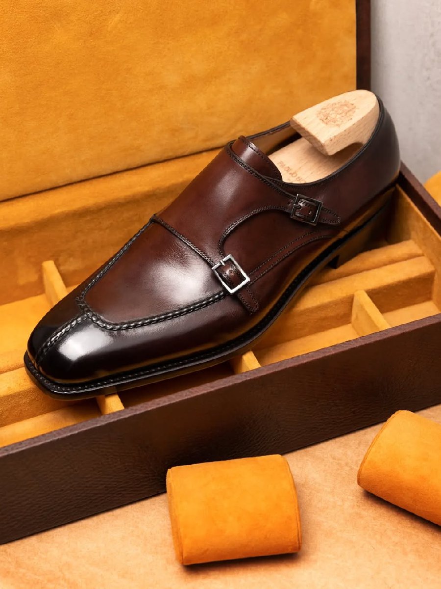 Retro Buckle Business Formal Casual Leather Shoes