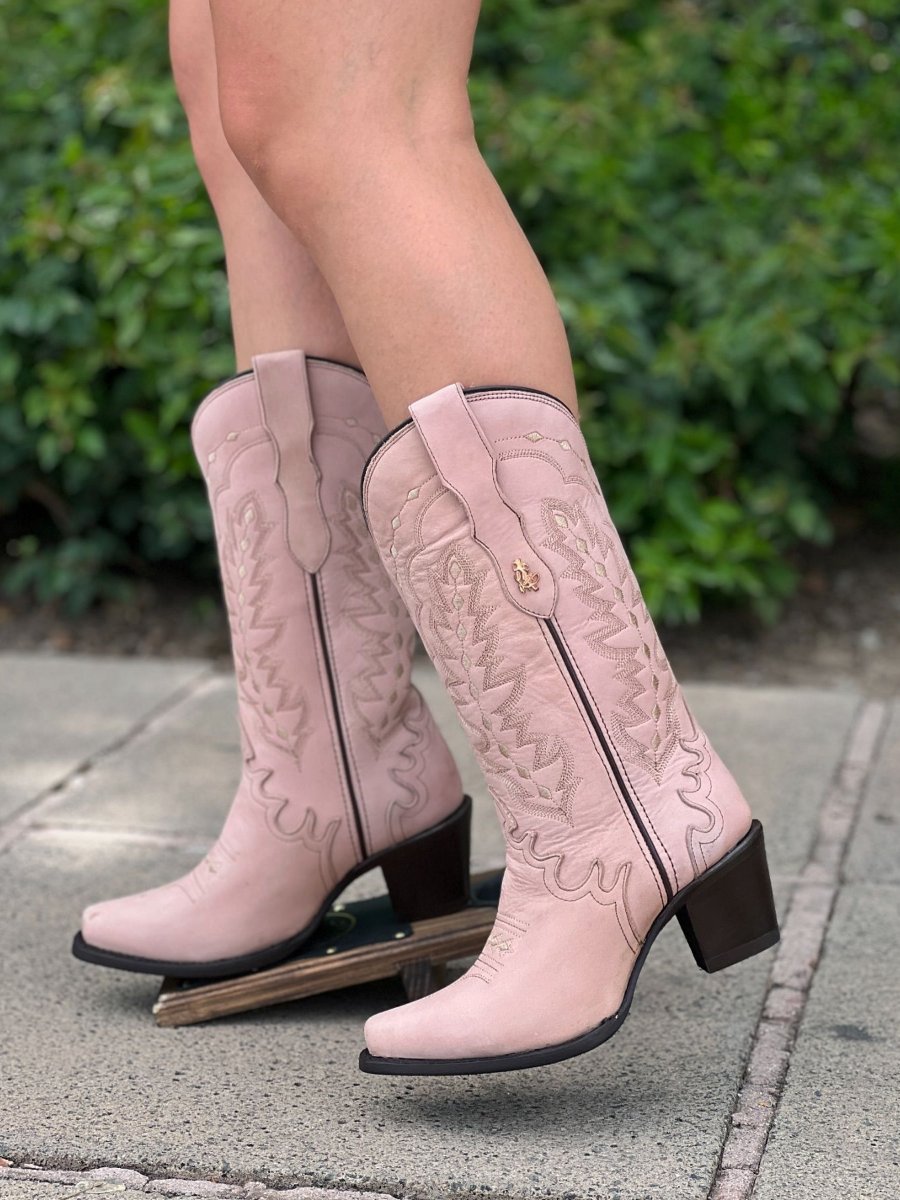 Chunky Heel high-top Cowboy Boots