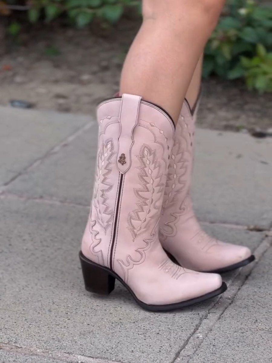 Chunky Heel high-top Cowboy Boots
