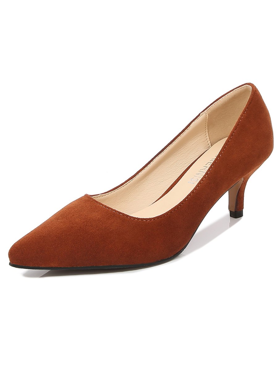 Stiletto Professional Suede Black Pointed High Heels