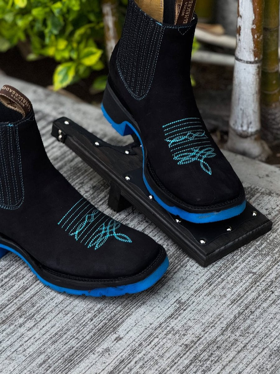 Embroidered Sleeve Chelsea Martin Boots
