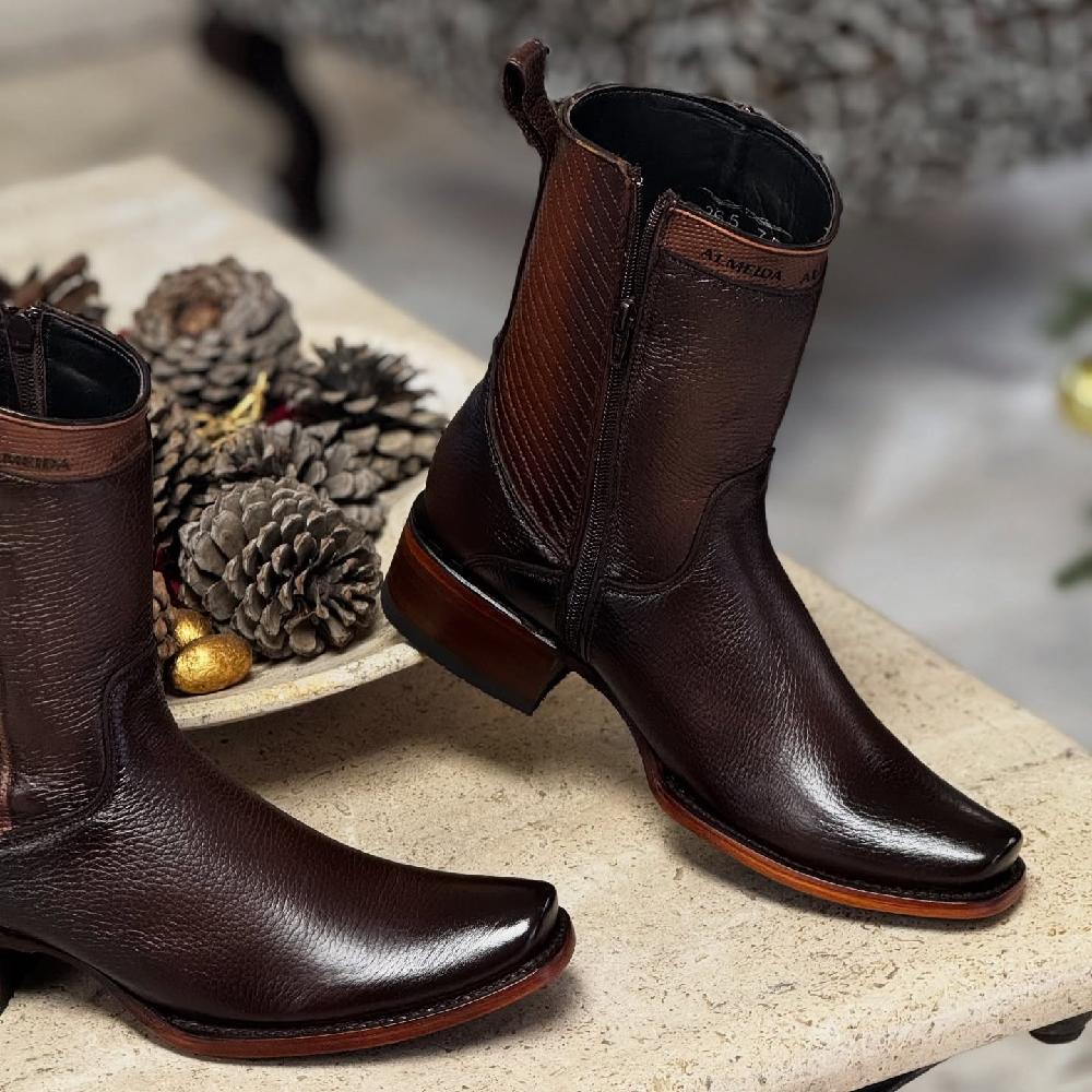 Retro Mid-calf All-match Casual Men's Boots