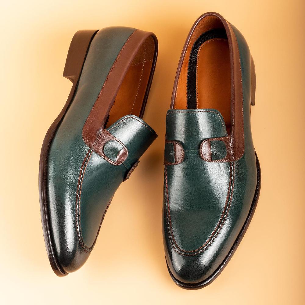 Handmade Loafers Trendy Cowhide Leather Men's Shoes
