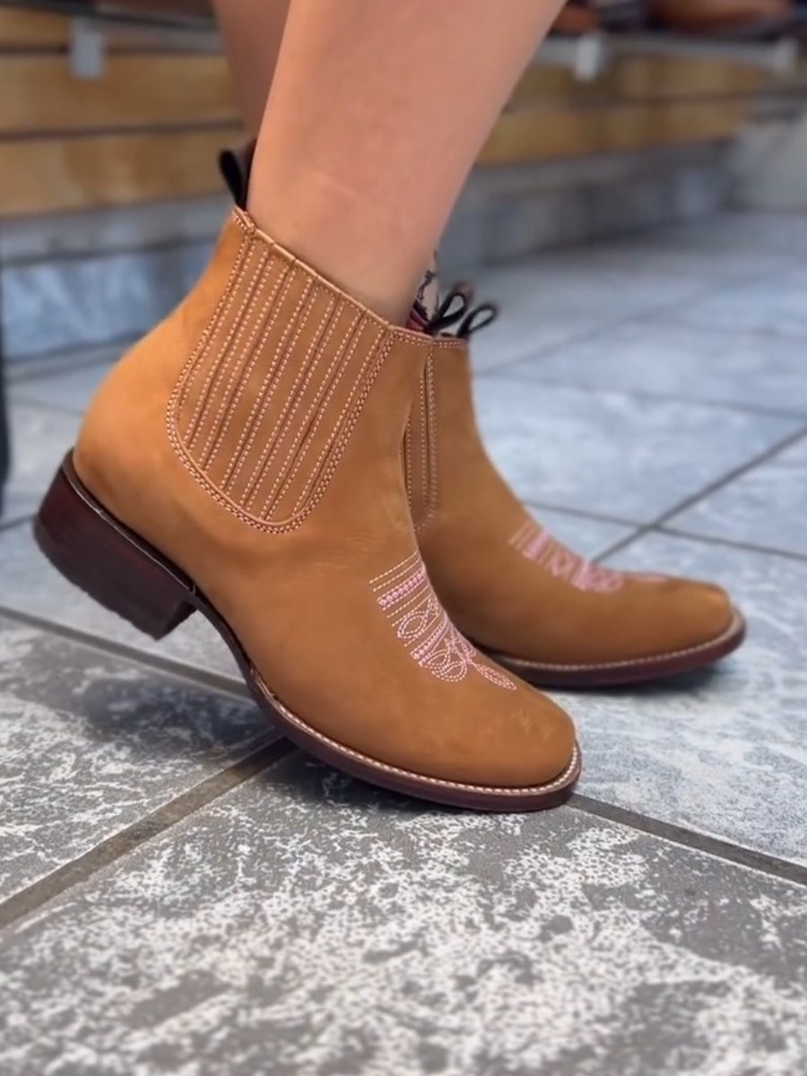 Embroidered Chelsea boots Martin boots