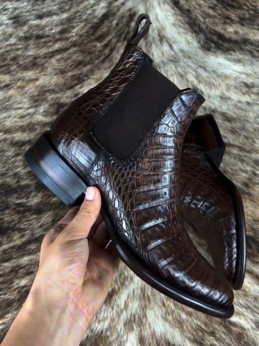 Chelsea Boots High Top Large Size Leather Boots Ankle Boots
