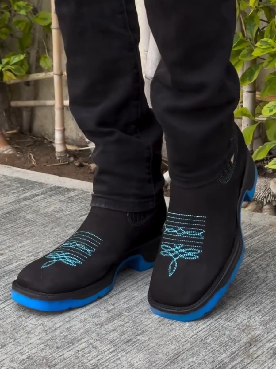 Embroidered Sleeve Chelsea Martin Boots