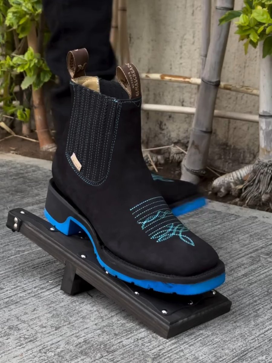 Embroidered Sleeve Chelsea Martin Boots