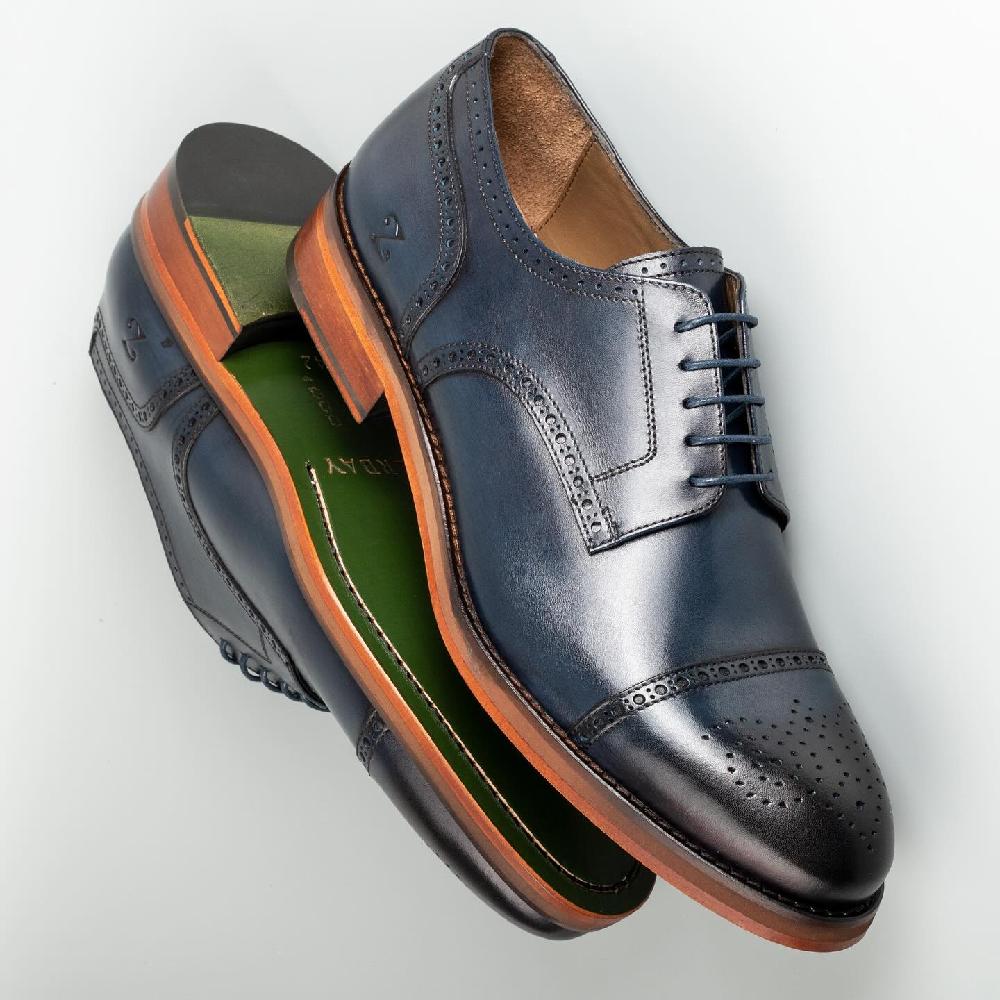Brogue Carved Leather Shoes Fashion Genuine Leather Formal Oxford Leather Shoes