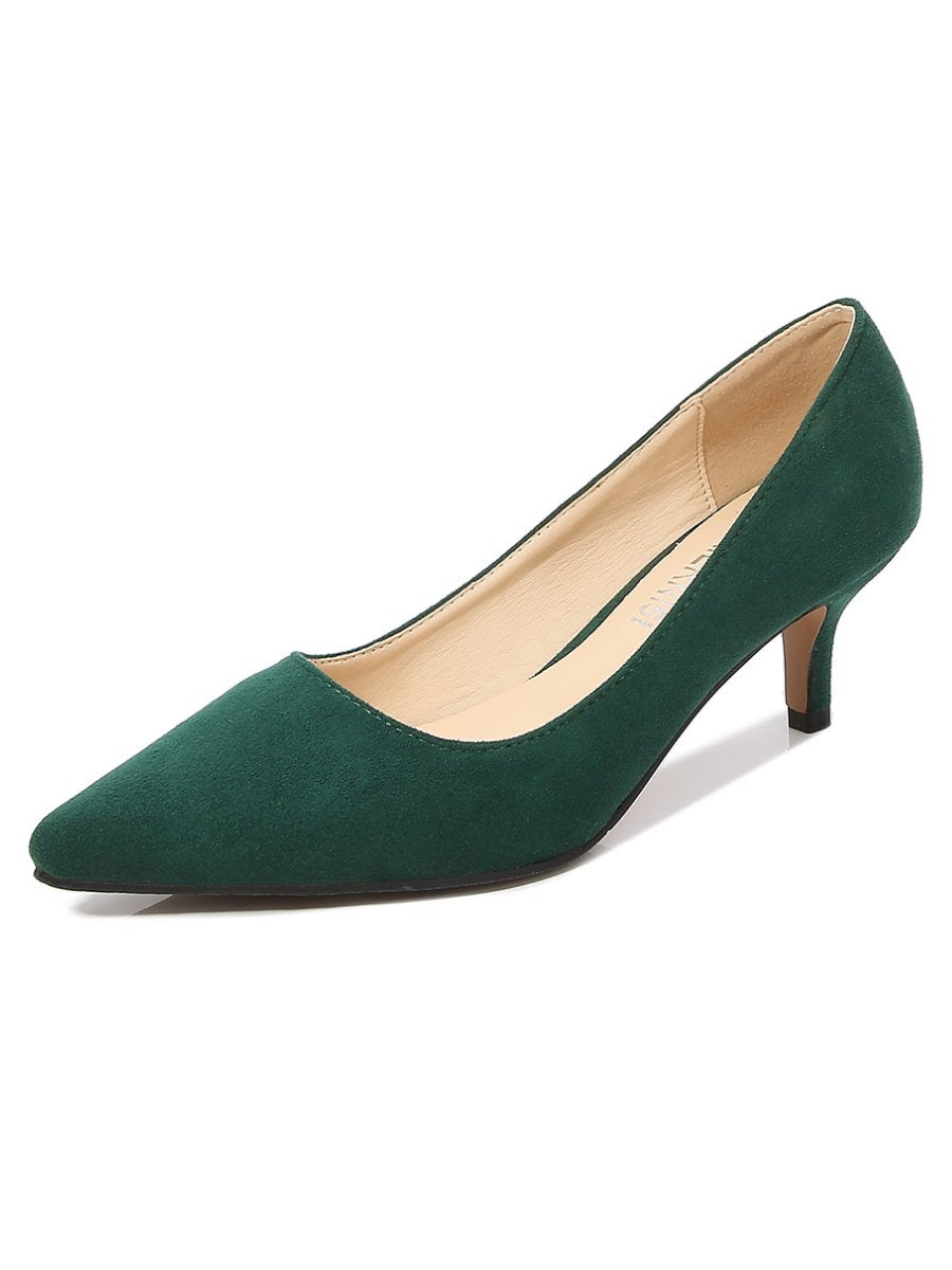Stiletto Professional Suede Black Pointed High Heels