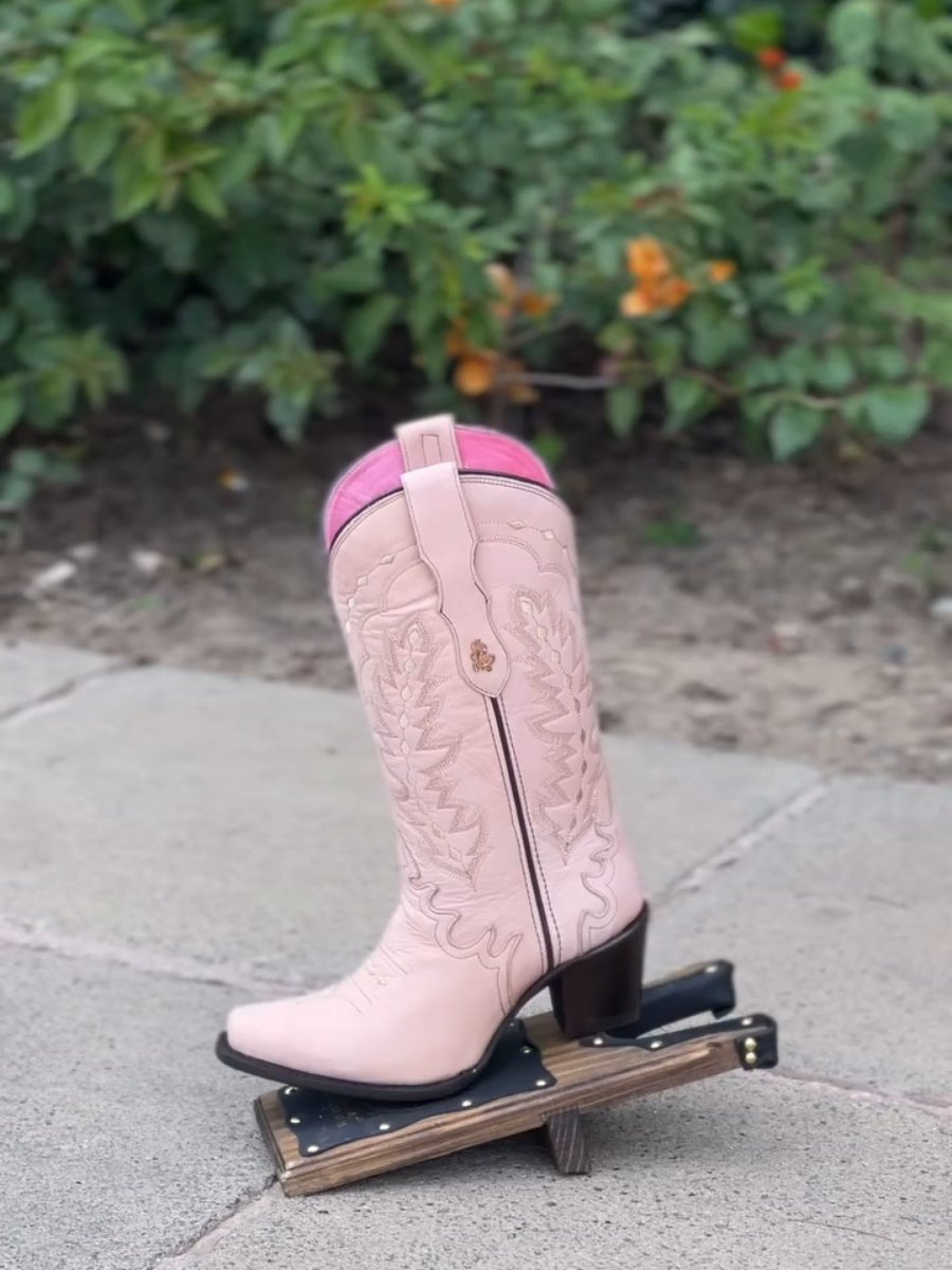 Chunky Heel high-top Cowboy Boots