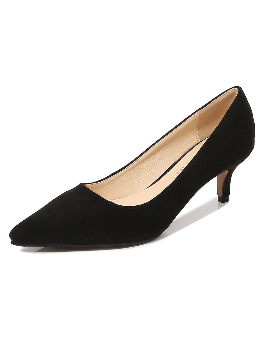 Stiletto Professional Suede Black Pointed High Heels