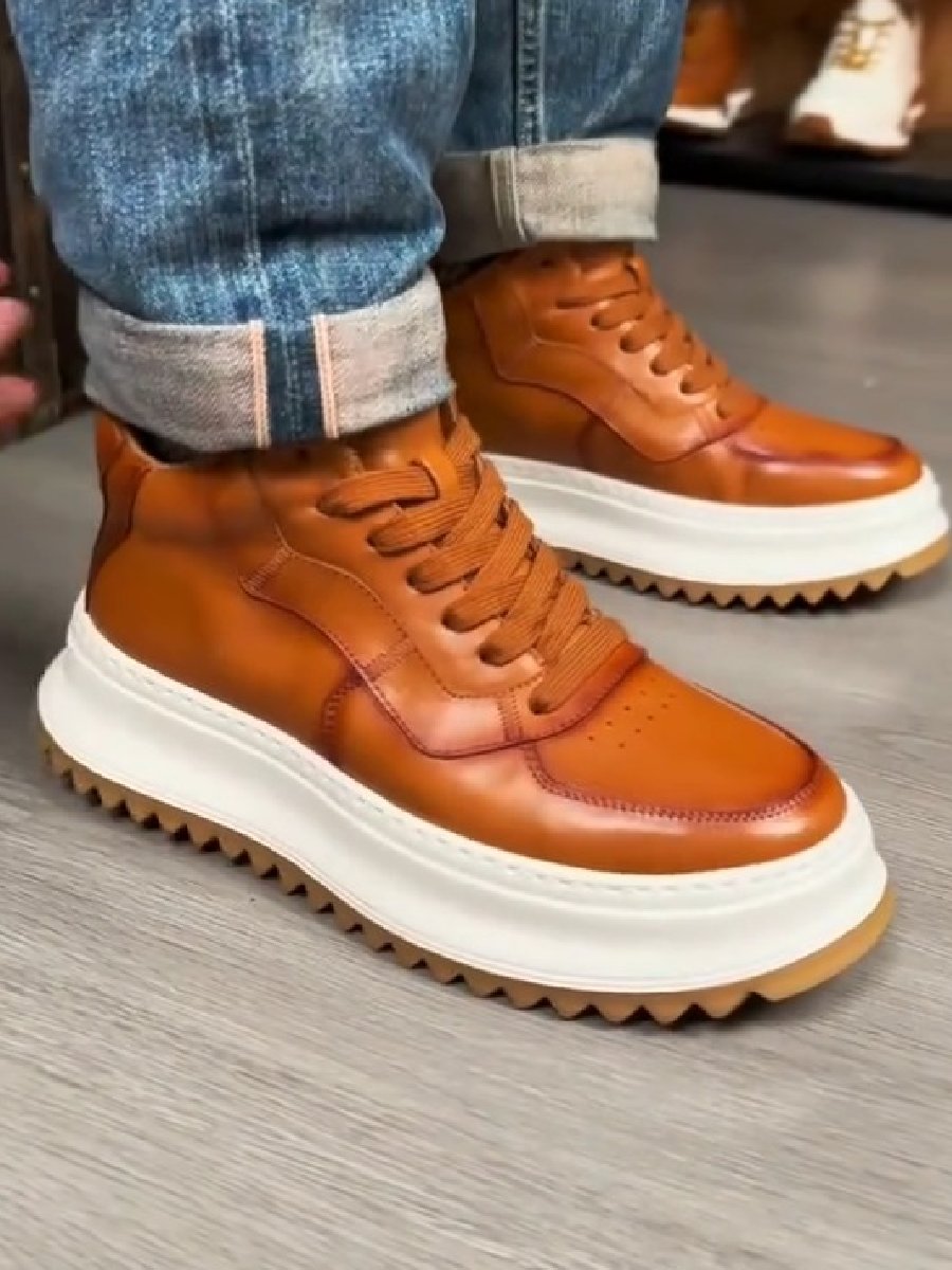 Men's Low TopSneakers Retro Handmade Martin Shoes