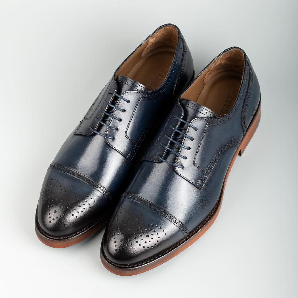 Brogue Carved Leather Shoes Fashion Genuine Leather Formal Oxford Leather Shoes