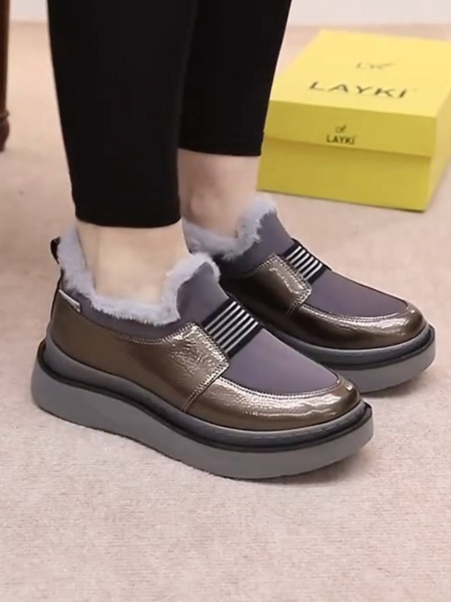 Thick-soled Soft Velvet Sneakers