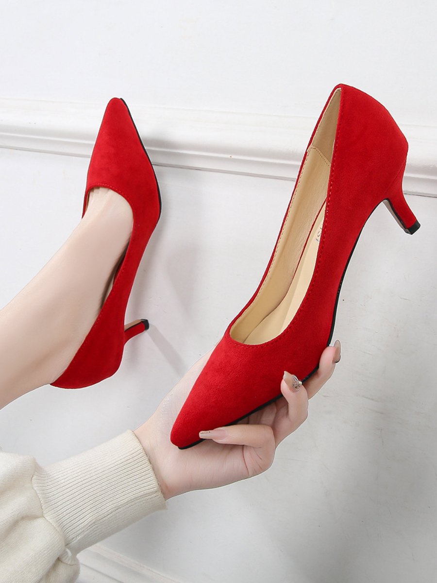 Stiletto Professional Suede Black Pointed High Heels