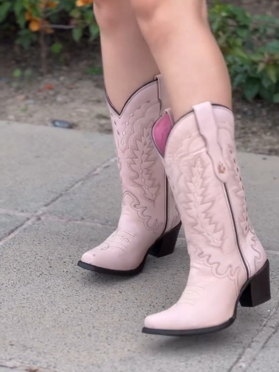 Chunky Heel high-top Cowboy Boots