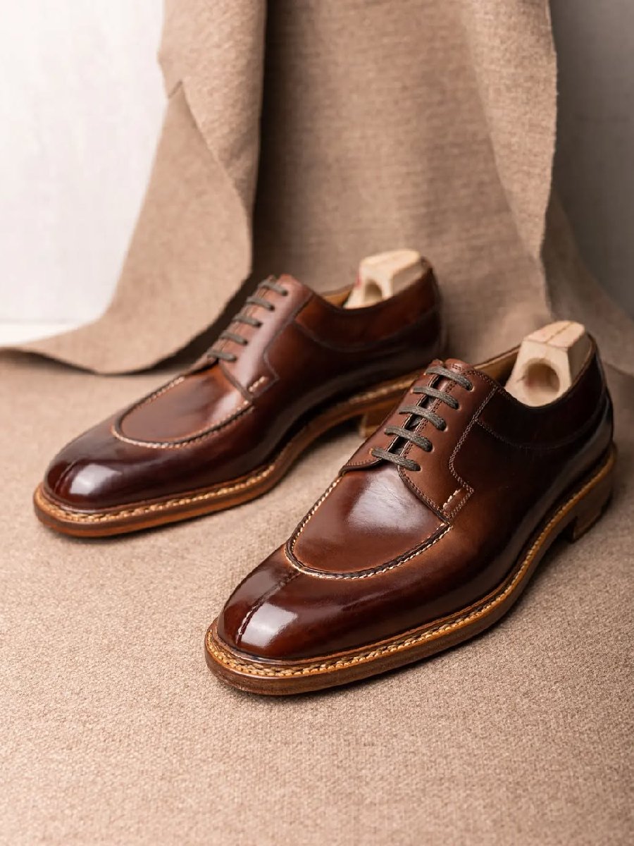 Italian Low-top Handmade Leather Shoes