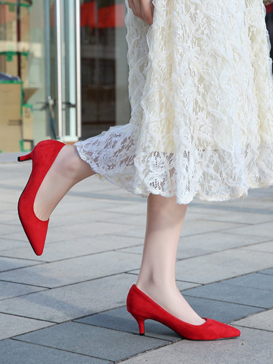 Stiletto Professional Suede Black Pointed High Heels