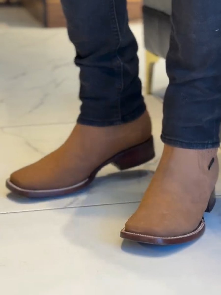 Men's Chelsea Boots Square Toe Large Size Martin Boots