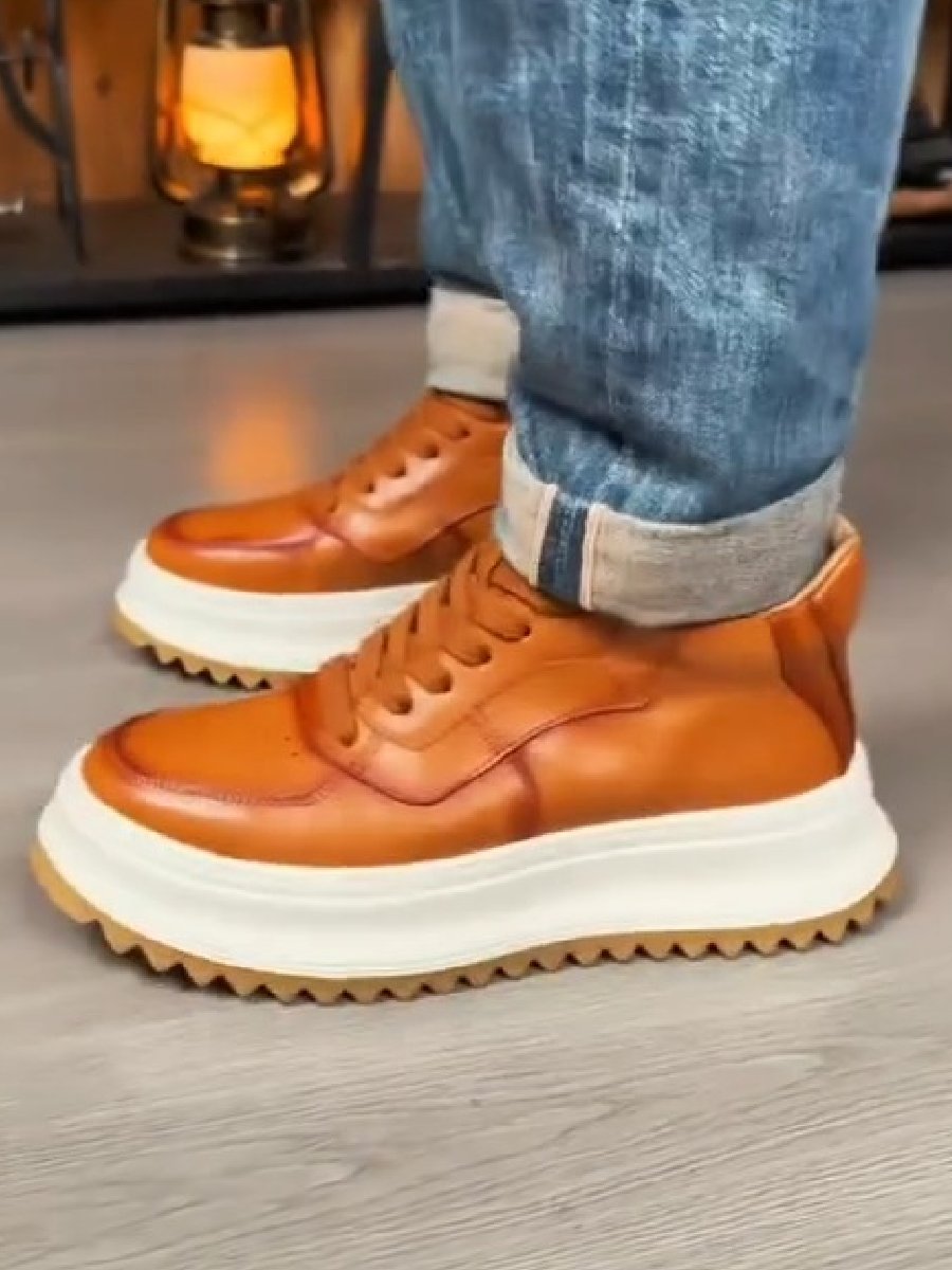 Men's Low TopSneakers Retro Handmade Martin Shoes