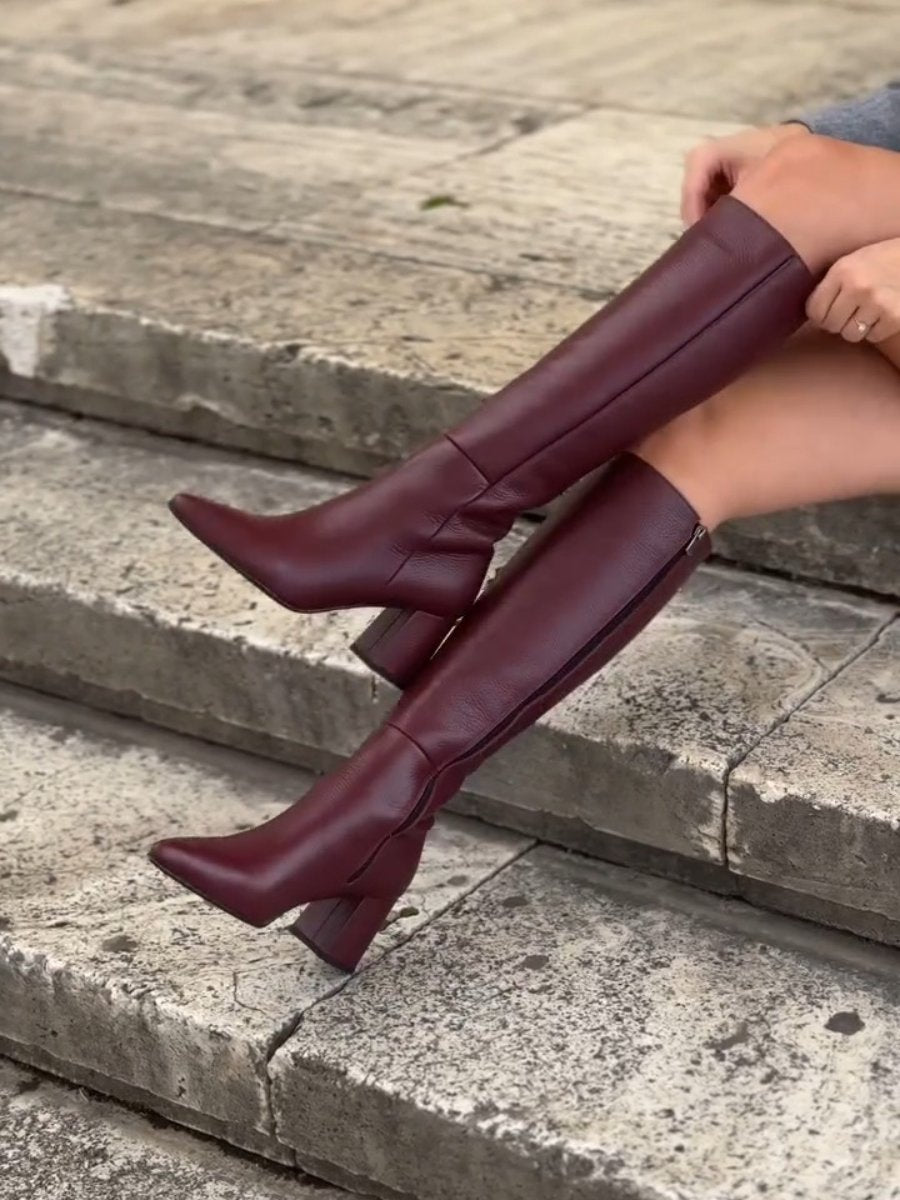 New Autumn And Winter Thick Heel Boots