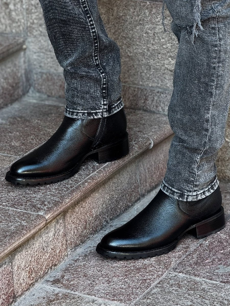 High Top Casual Shoes Martin Boots Leather Shoes
