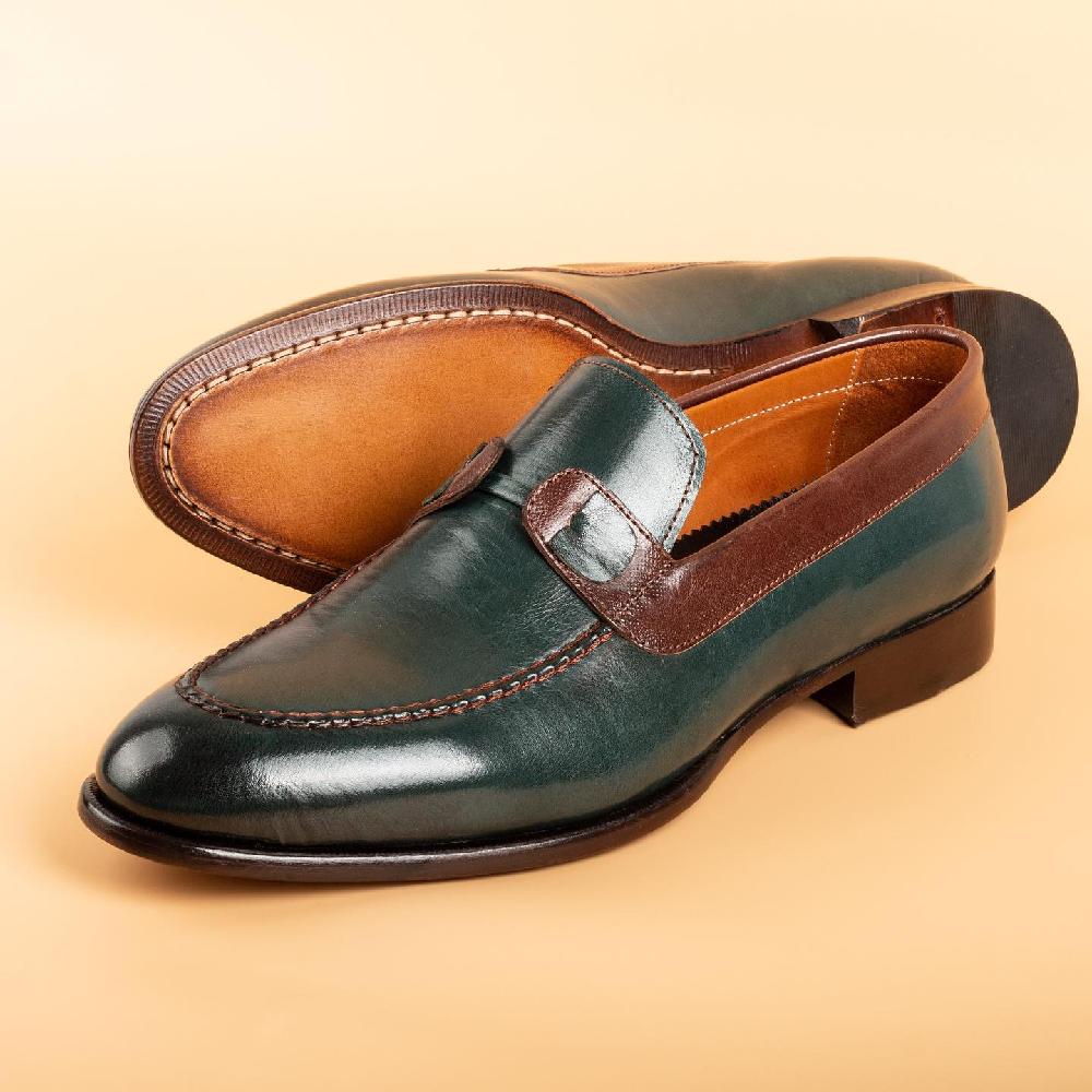 Handmade Loafers Trendy Cowhide Leather Men's Shoes