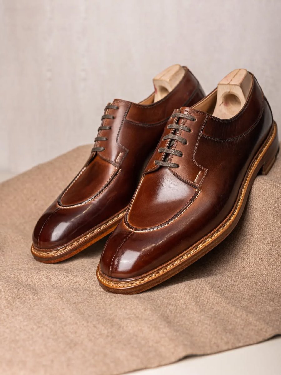 Italian Low-top Handmade Leather Shoes