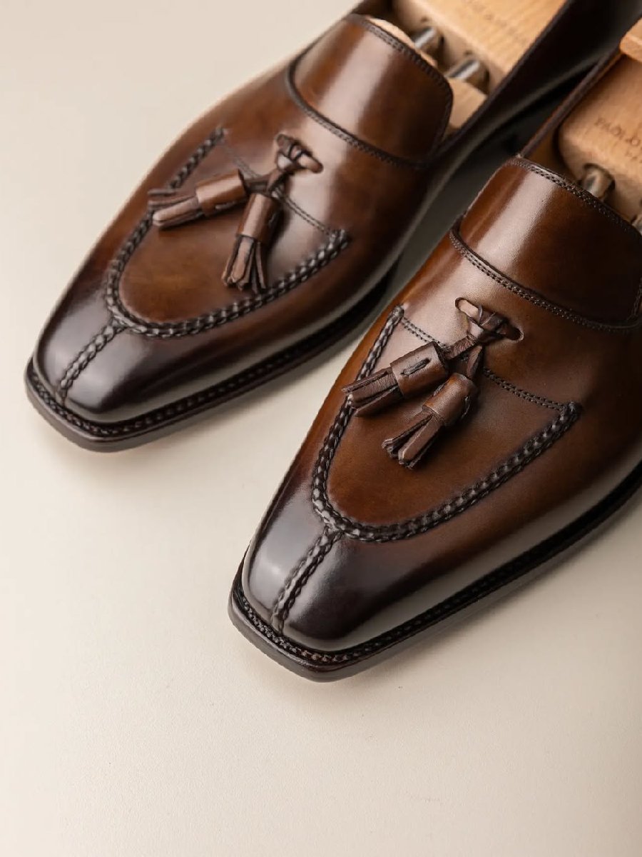 Tassel Casual Leather Slip-on Loafers