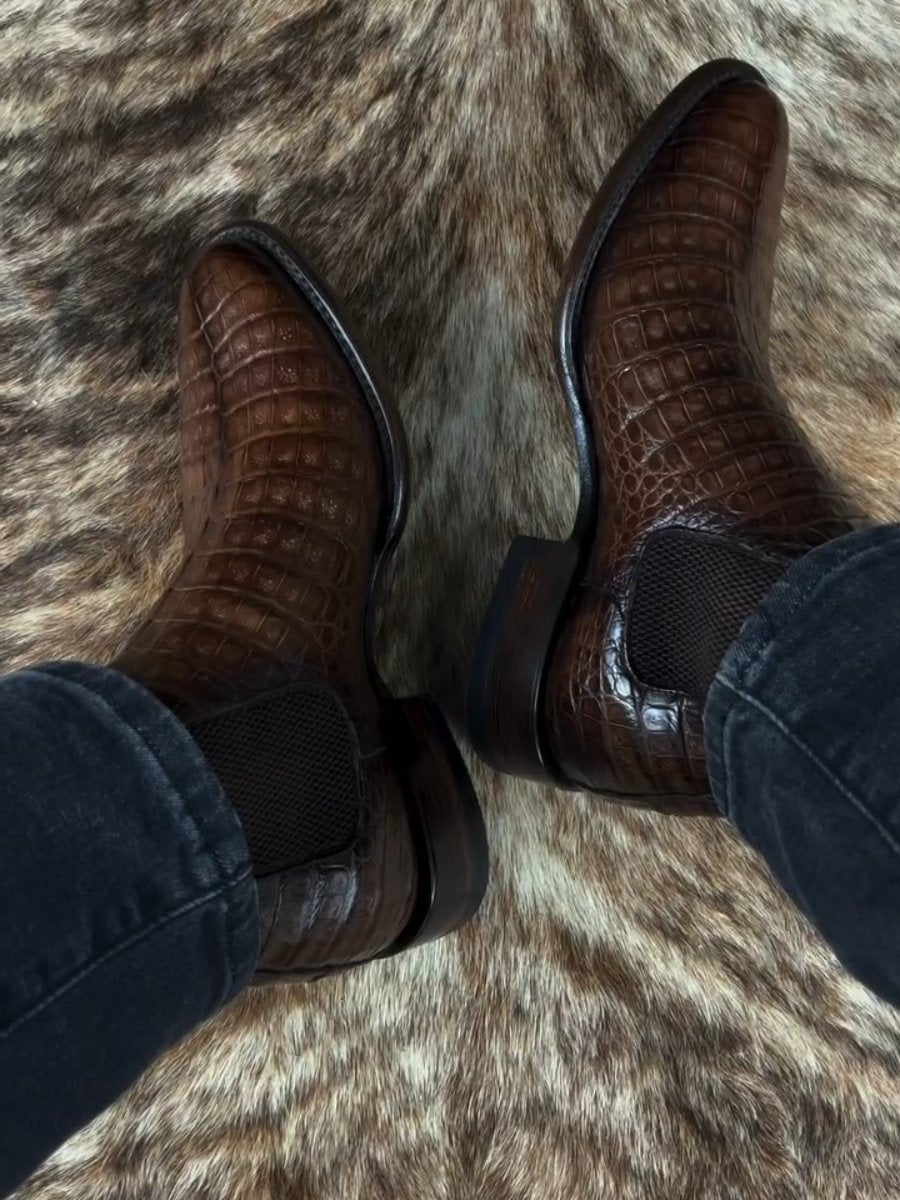 Chelsea Boots High Top Large Size Leather Boots Ankle Boots
