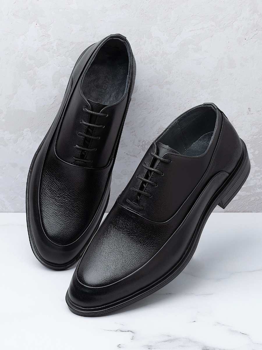 Men's Pointed Toe Lace-up Low-top Shoes