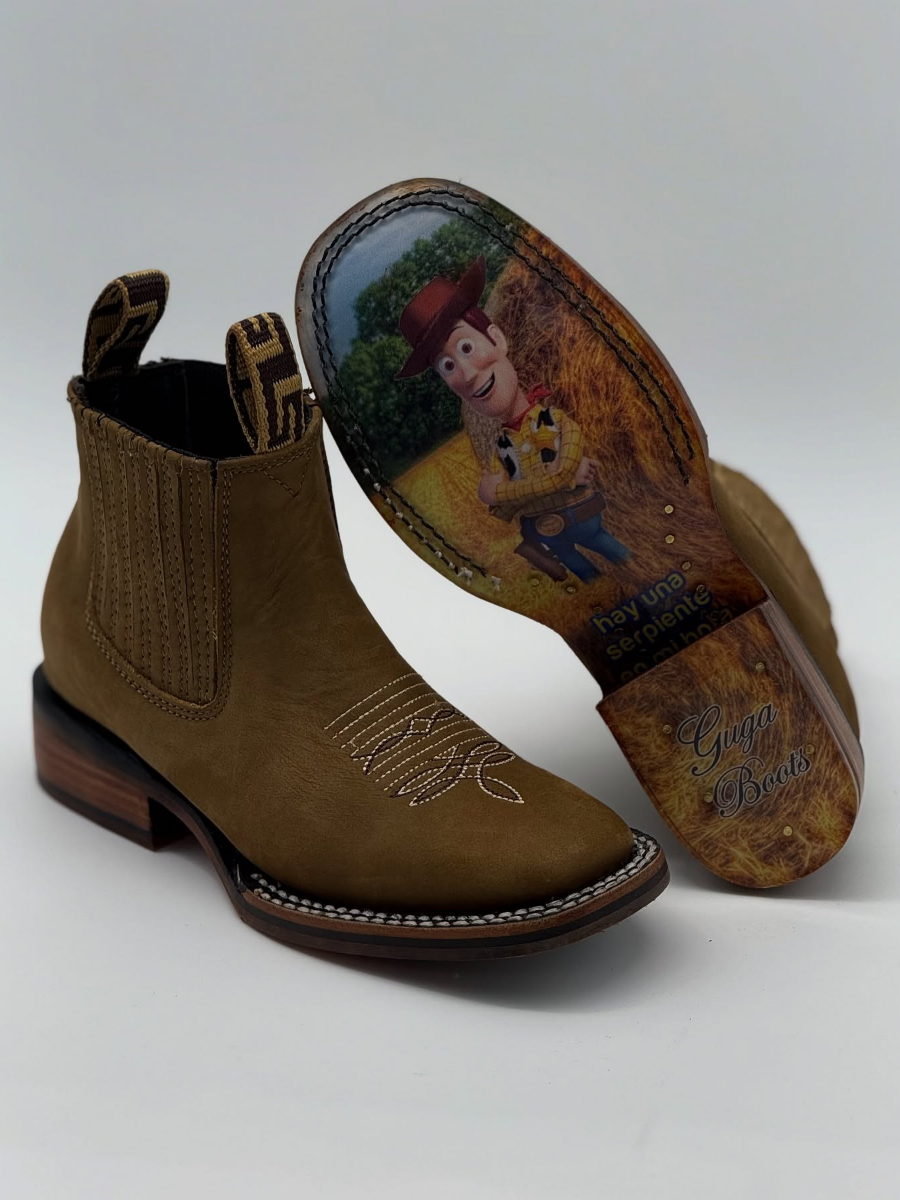 Embroidered Chelsea Martin Boots