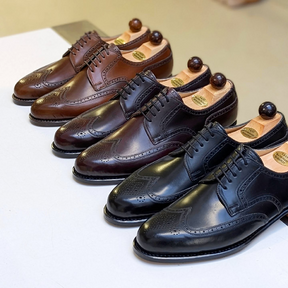 Multicolor Carved Handmade Leather Shoes