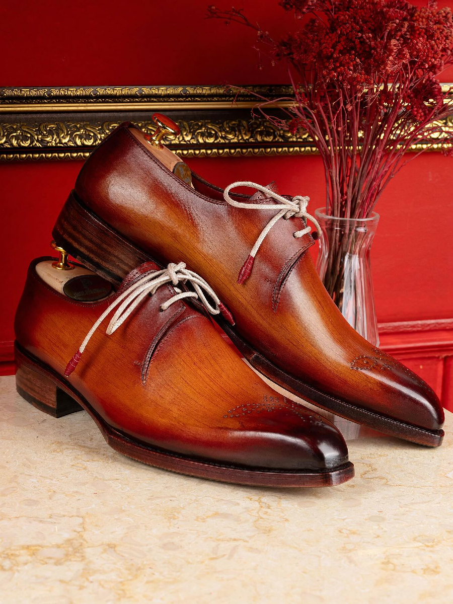 Carved Derby Shoes Genuine Leather Shoes