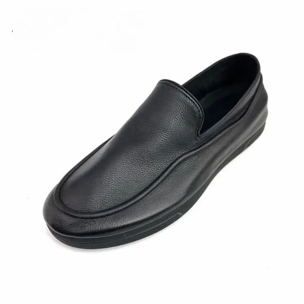 Casual Fashion Soft Sole Flat Heel Leather Shoes|Soft Foldable Packable Loafer