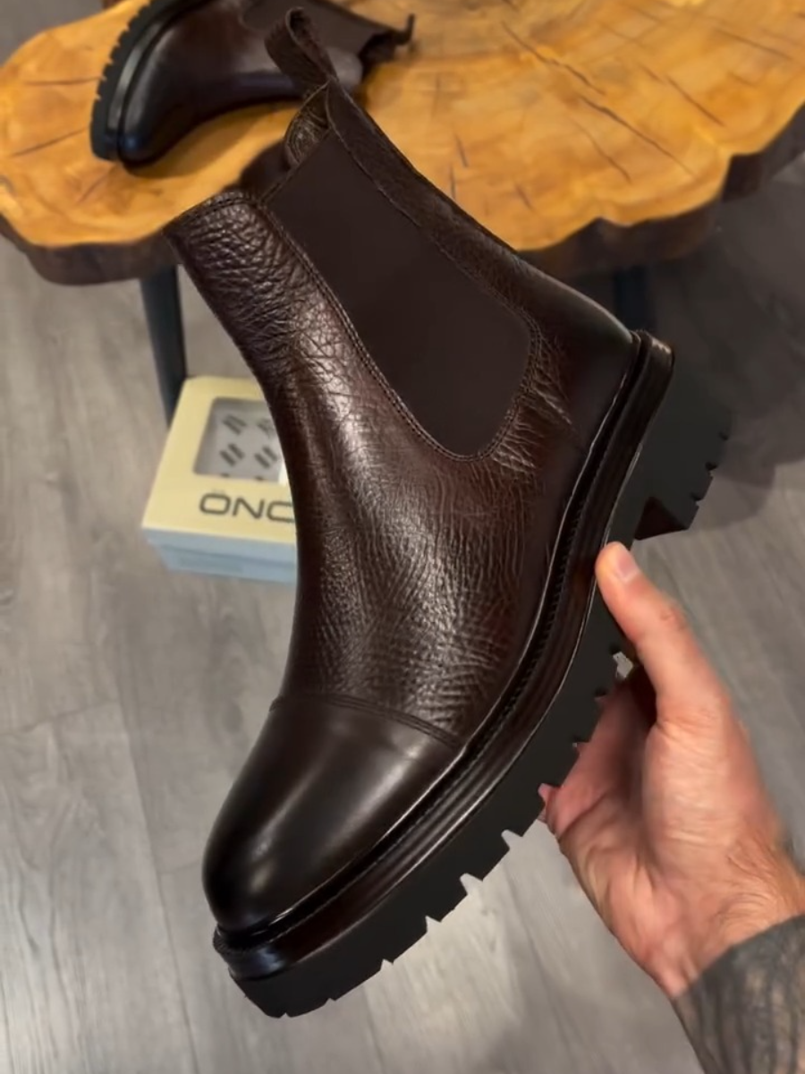 Vintage Chelsea Ankle Boots Thick-soled Martin Boots