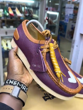 Clarks Originals Wallabee Purple Combination