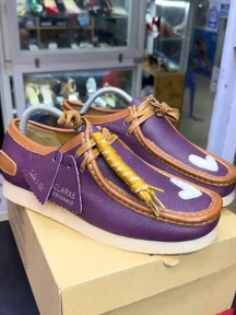 Clarks Originals Wallabee Purple Combination
