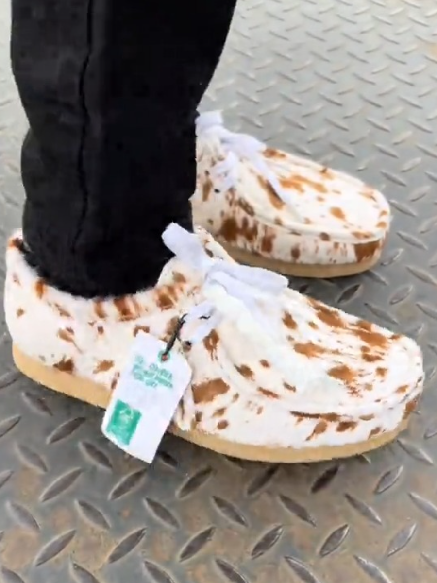 Originals Wallabee Tan Cow Print Boot
