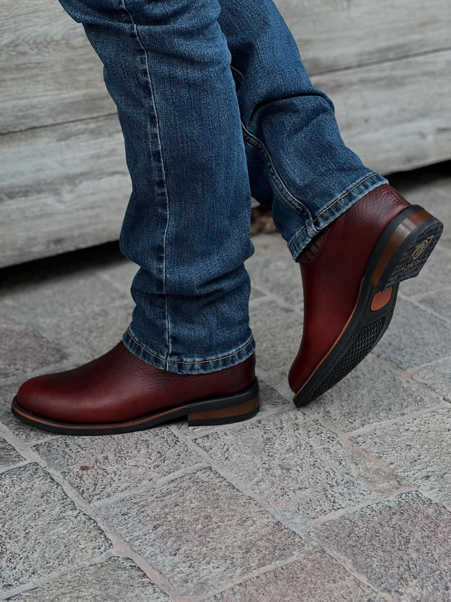 Pointed Vintage Leather Boots