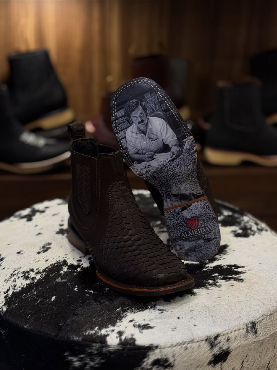 Square Toe Ankle Boots Cowboy Boots