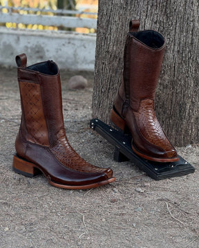 Tobacco Python Handmade Gala Boots