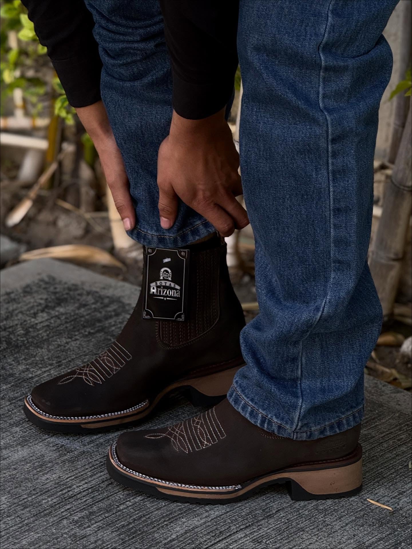 Embroidered Chelsea Boots