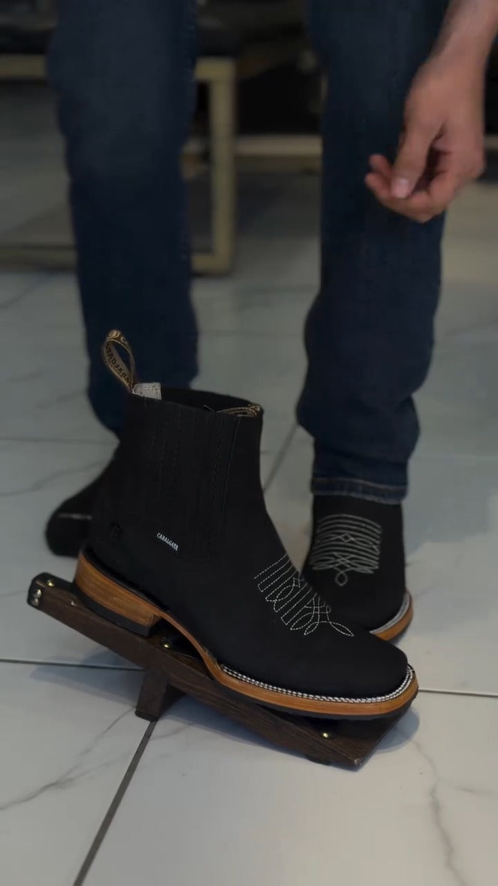 (⏰Last Day Promotion $16 OFF）Embroidered Sleeve Chelsea Martin Boots Western Men's Ankle Boots