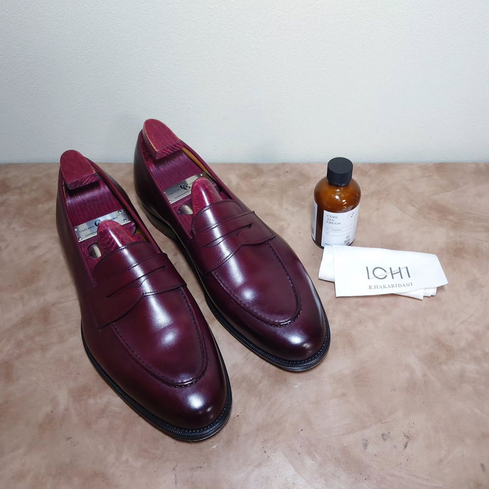 Red Pocket Cover Round Toe Leather Boat