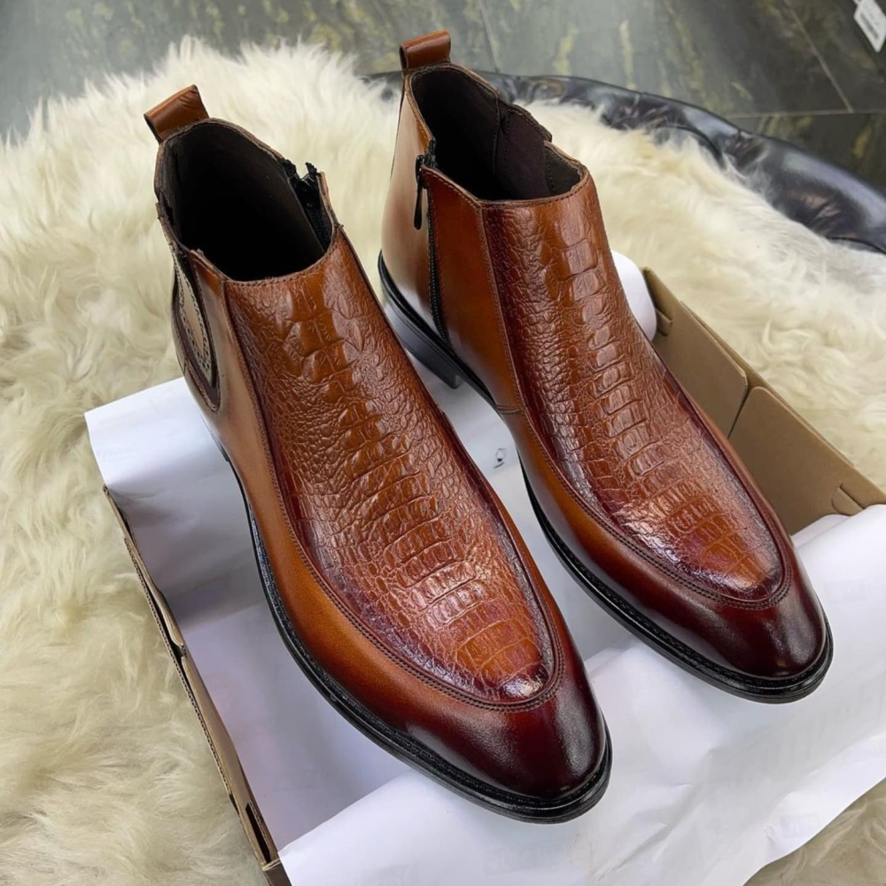 Chelsea Boots Pointed Leather Boots
