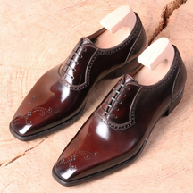 Brogue Carved Oxford Leather Shoes